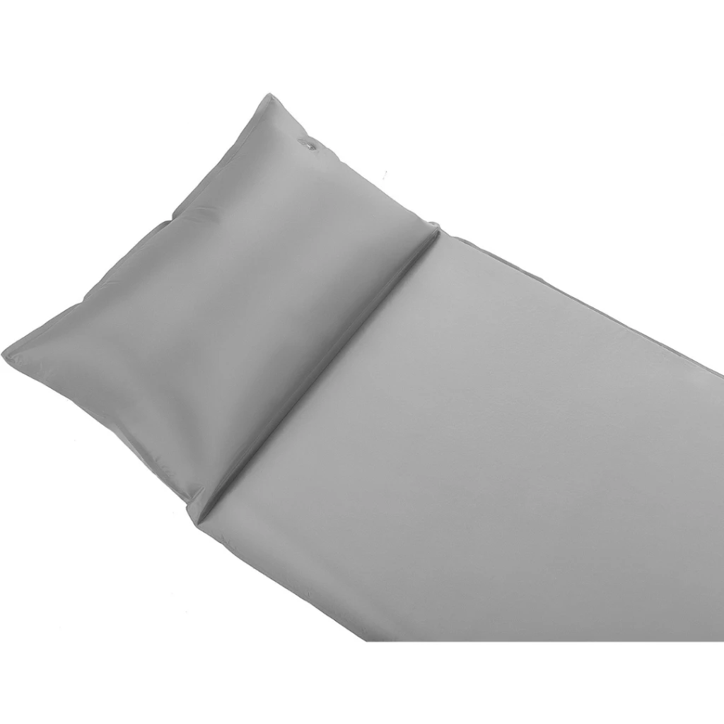 Самонадувающийся коврик Outtec с подушкой гладкий серый