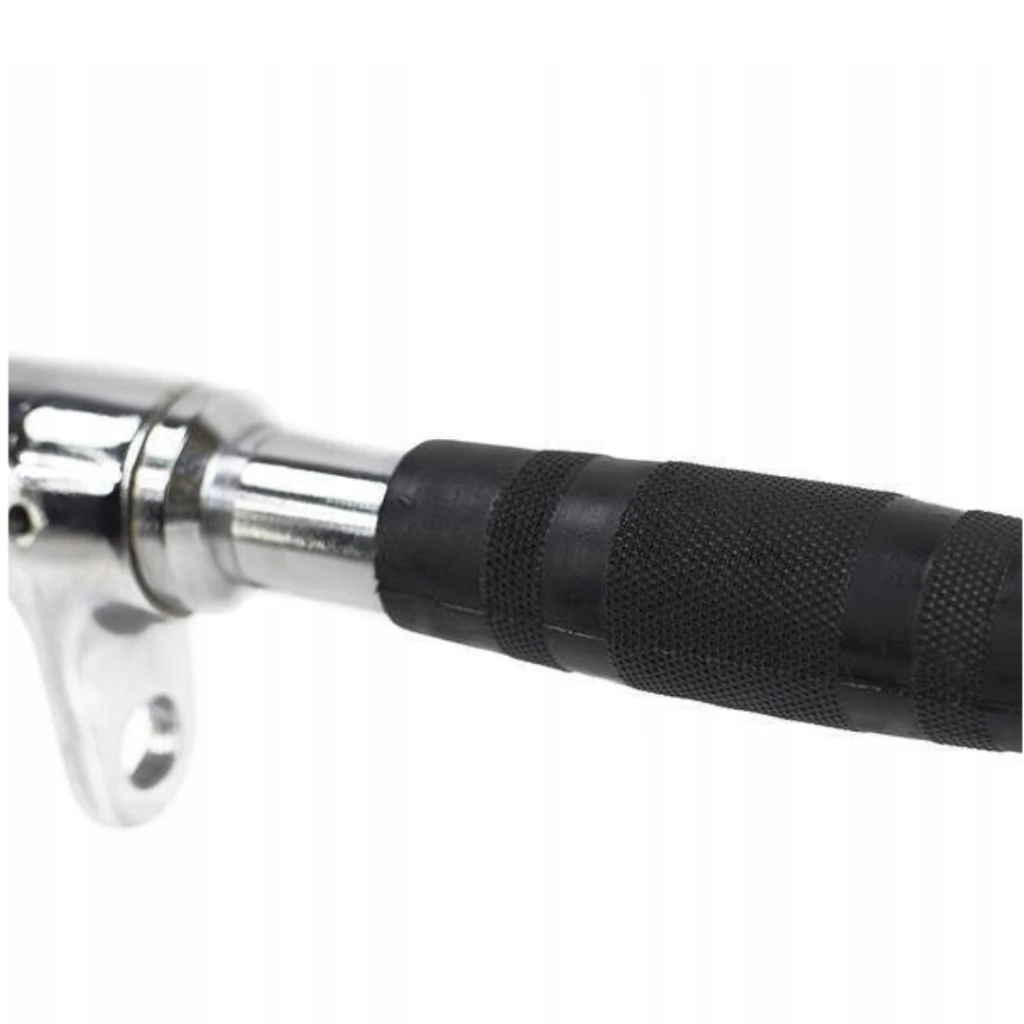 Ручка для верхней тяги York Fitness 86см с параллельным хватом изогнута с резиновыми рукоятками, хром