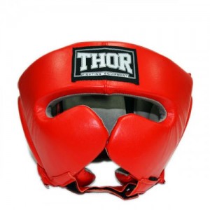 Шлем для бокса THOR 716 M /Кожа / красный Шлем для бокса THOR 716 M /Кожа / красный