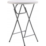 Стіл складаний круглий Time Eco ТЕ-1830, білий 