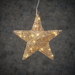 Зірка декоративні шампань, діам. 30 см, 30 led, "Luca Lighting"