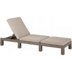 Шезлонг пластиковый Keter Daytona, бежевый