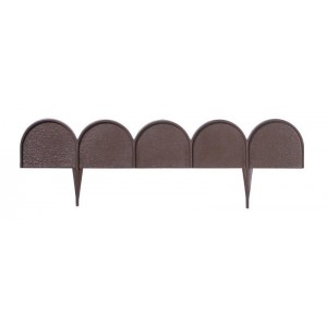 Бордюр садовый PROSPERPLAST GARDEN LINE коричневый, 10 м