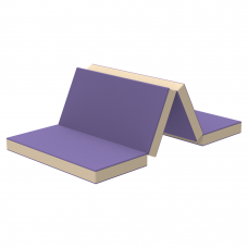 Детский мат KIDIGO 200x100x10 см складной тройной (ПВХ, вторичный фастон) 42017 Детский мат KIDIGO 200x100x10 см складной тройной (ПВХ, вторичный фастон) 42017