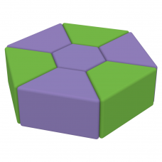 Комплект детских пуфов Семицветик Kidigo 43018 Комплект детских пуфов Семицветик Kidigo 43018