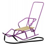 Санки зимние "Флеш" фиолетовые