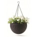 Подвесной горшок для цветов Keter 8,6 л. Rattan style hanging sphere planter