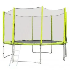 Батут с защитной сеткой и стремянкой inSPORTline Froggy PRO 366cm