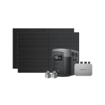 Комплект енергонезалежності EcoFlow PowerStream - мікроінвертор 800W + 2 x 400W стаціонарні сонячні панелі