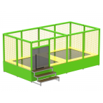 Батутный комплекс двойной KIDIGO 2,4х4,8м