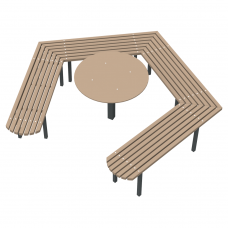 Лавка Зірка зі столиком KIDIGO Лавка Зірка зі столиком KIDIGO