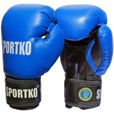 Боксерские перчатки SportKO PK1 - синий/M