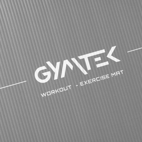 Коврик (мат) для йоги и фитнеса Gymtek NBR 1,5 см серый