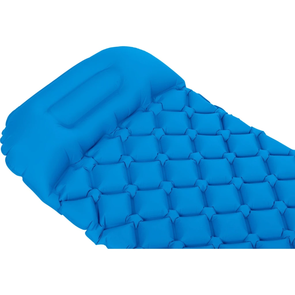 Надувной коврик Outtec 195х55х5см с подушкой соты голубой
