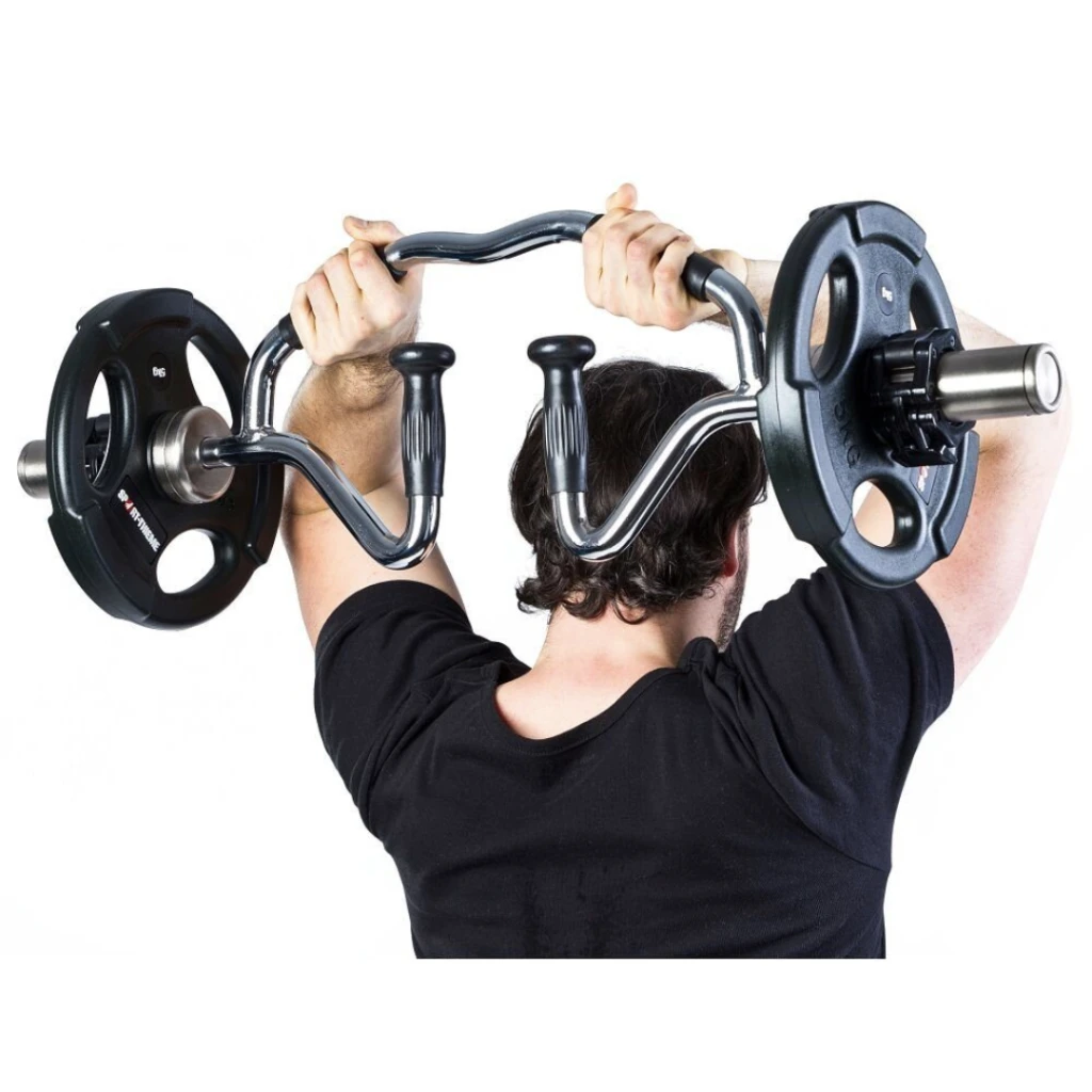 Гриф олимпийский Bi-Tri-Trap York Fitness 86см (50мм) с резиновыми рукоятками