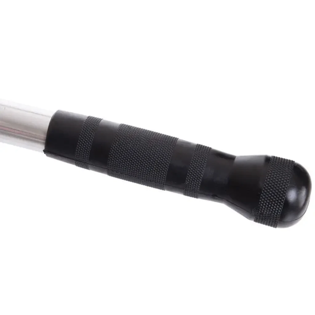 Ручка для верхней тяги York Fitness V-образная на трицепс с вращающимся подвесом и резиновыми рукоятками, хром
