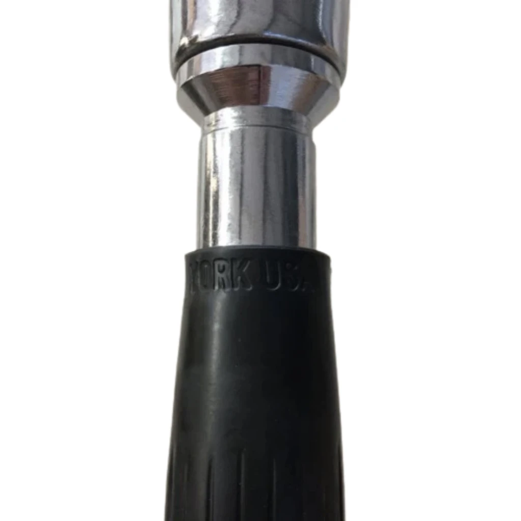 Ручка для тяги York Fitness V-образная на трицепс с резиновыми рукоятками, хром