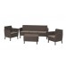 Комплект садовой мебели Keter Salemo 3 seater set, коричневый