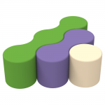 Комплект детских пуфов Волна Kidigo 42025