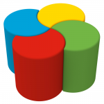 Комплект дитячих пуфів Півмісяць Maxi Kidigo 43050