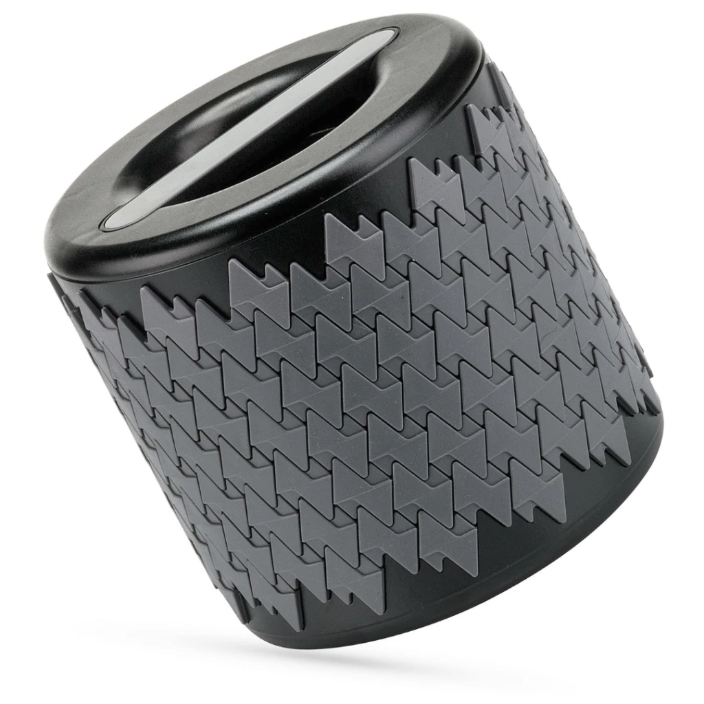 Массажный ролик Gymtek 3D регулируемый черно-серый