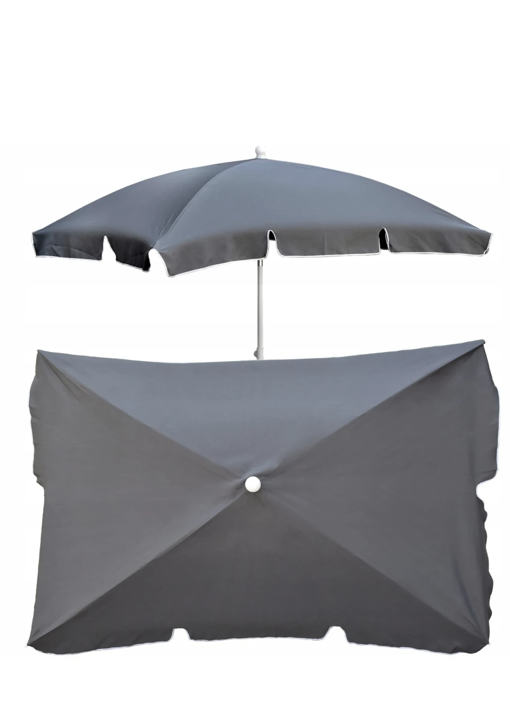 Зонтик садовый Jumi Garden 200х130см серый