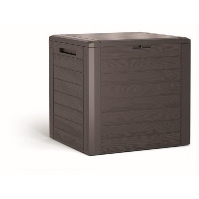 Ящик для наружного хранения PROSPERPLAST WOODEBOX 140 л, коричневый