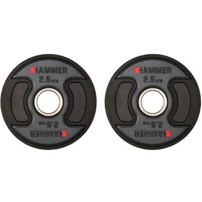 Олимпийские диски профессиональные Hammer PU Weight Discs 2*2,5 kg 4706