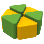 Комплект дитячих пуфів Конюшина Kidigo 43022