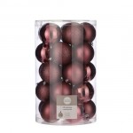 Елочные шарики 25 шт, 8 см, "House of Seasons" пластик, цвет темно-розовый