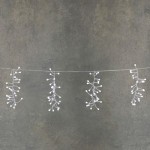 Гирлянда "Белая бахрома", "Luca", 7,7 м, холодный белый