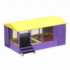 Вуличний батутний комплекс з ямою з дахом KIDIGO Вуличний батутний комплекс з ямою з дахом KIDIGO