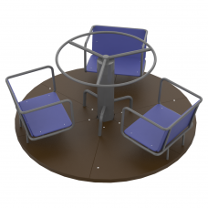 Детская карусель Kidigo со штурвалом Покрути-Ка