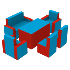 Комплект детской мебели Гостинка Люкс KIDIGO 43001