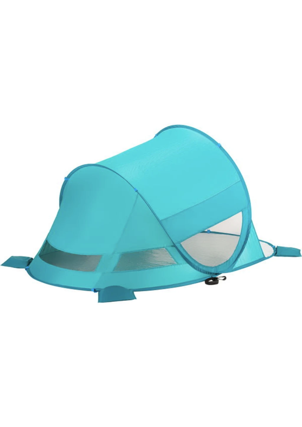 Самораскладная палатка-тент Outtec с окошком бирюзовый