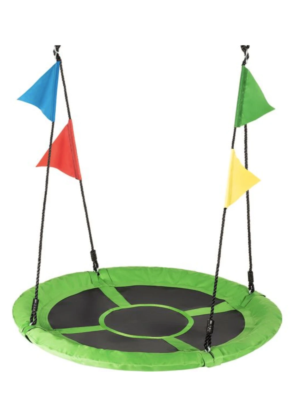 Садова гойдалка - гніздо Outtec XXL з прапорцями зелений