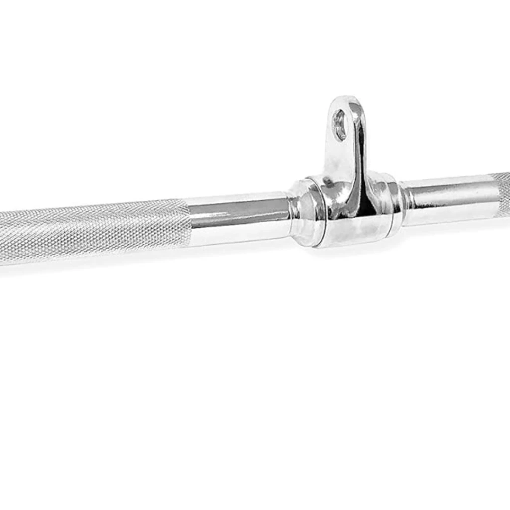  Ручка для верхньої тяги York Fitness 60см з паралельним хватом вигнута з гумовими рукоятками, хром