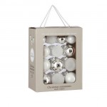 Ялинкові кульки 26 шт, Ø 7/6/5 см, "House of Seasons" комплект, колір білий 