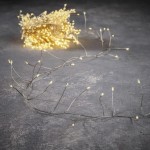 Гирлянда-кластер, серебряная струна, 15 м, "Luca", теплый белый