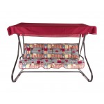 Гойдалка садова Patio Milano, червоний принт