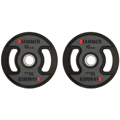 Олімпійські диски професійні Hammer PU Weight Discs 2*10 кг 4708