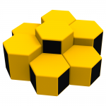 Комплект детских пуфов Соты Kidigo 43024