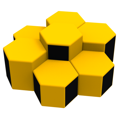 Комплект детских пуфов Соты Kidigo 43024