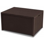 Стіл-скриня мистецтв. ротанг Arica, коричневий 