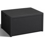 Стіл-скриня мистецтв. ротанг Arica, сірий 