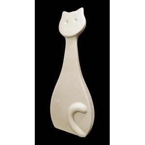 Статуетка N700/B «Кіт» 34 см, бежева. Linea Sette