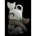 Статуэтка N38/B "Кот" 20 см, беж. Linea Sette Ceramiche