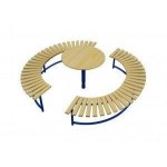 Лавка Kidigo Сонце зі столиком УМ 011 