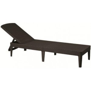 Шезлонг, Jaipur Sun lounger, виски коричневый Allibert