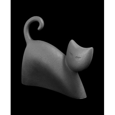 Статуэтка N38/B "Кот" 20 см, т.-сер. Linea Sette Ceramiche